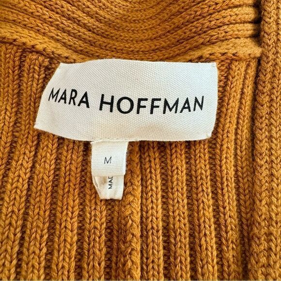 Mara Hoffman‎ Samira Long Sweater Dress Medium Long Sleeve V-Neck Knit Midi - Picture 15 of 15